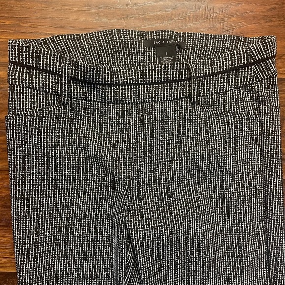 Zac & Rachel Monochrome Patterned Trousers - Picture 3 of 7